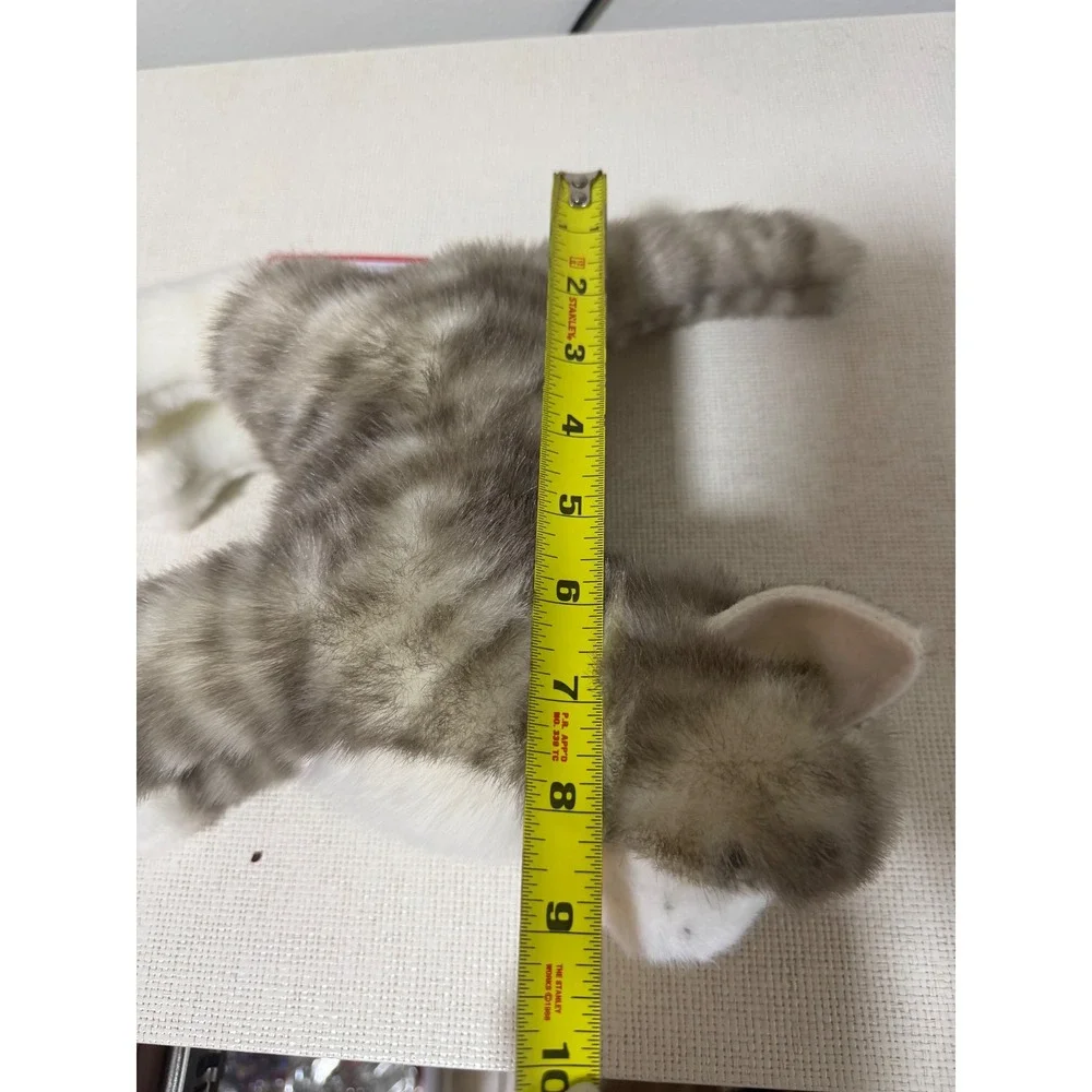Douglas‎ Zipper Grey Tabby Cat Standing Plush Stuffed Animal Cuddle Toy